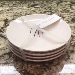 Rae Dunn LL EAT Plates - Set of 4 NEW w/ Tag